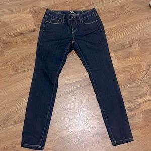 LOFT Dark Denim Blue Jeans Modern Skinny Size 4 Petite